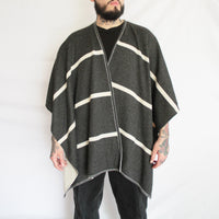 Ruana reversible listada - Alpaca PET premium