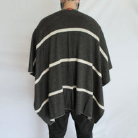 Ruana reversible listada - Alpaca PET premium