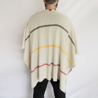Ruana reversible listada - Alpaca PET premium