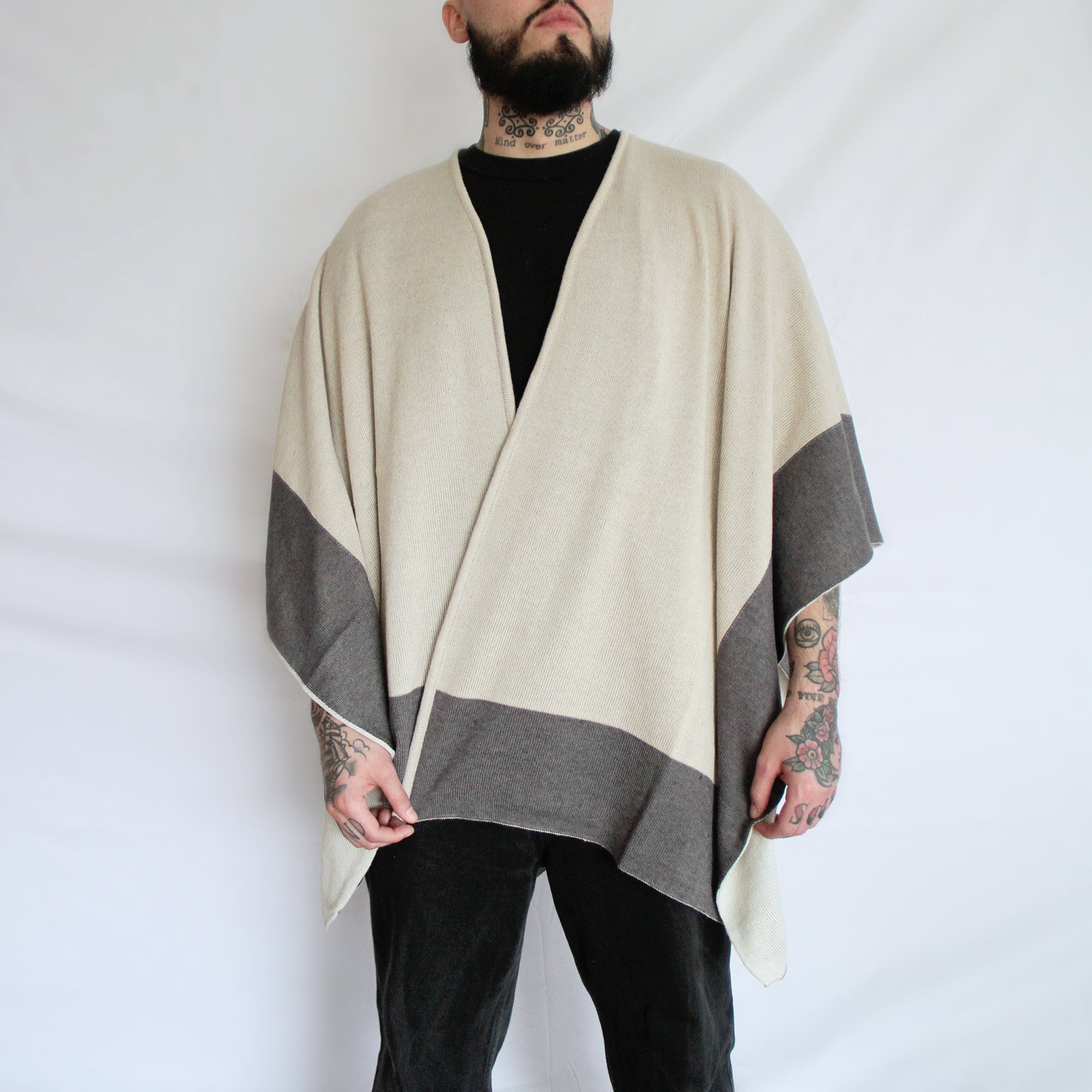 Ruana reversible Arena - Alpaca PET premium