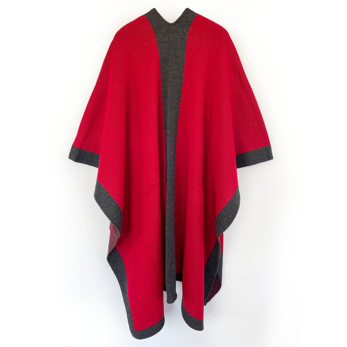 Ruana Geometrica roja