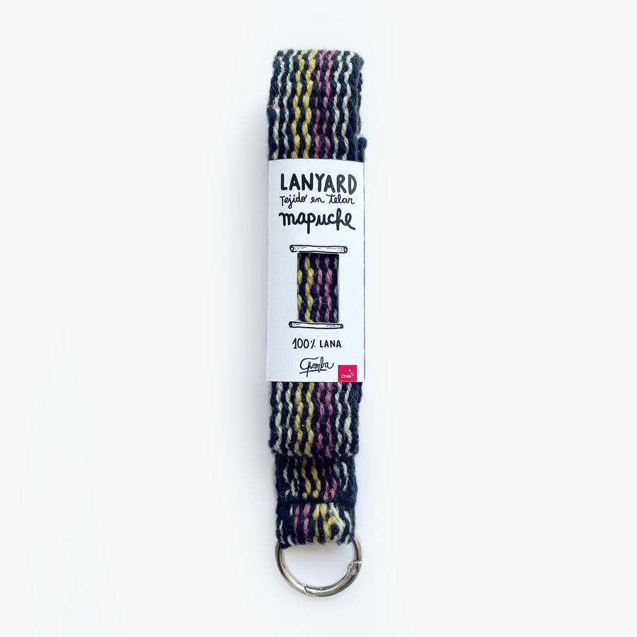 Lanyard en telar Mapuche